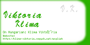 viktoria klima business card